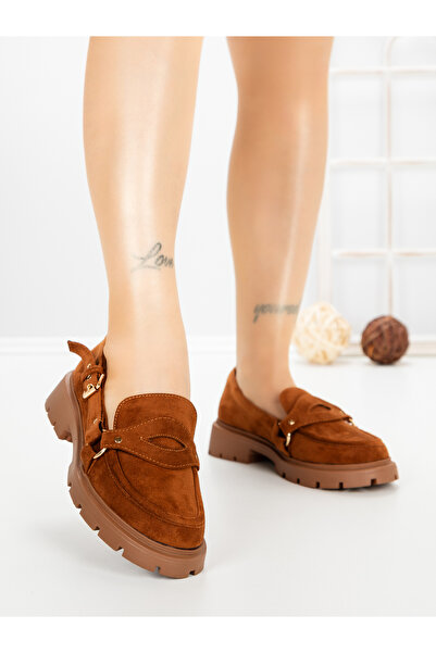 CM Pantofi casual dama maro deschis din material textil Norevia