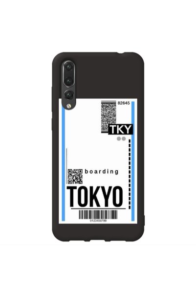 Other Huawei P20 Pro Tokyo Boarding Black Colored Silicone TPU Θήκη
