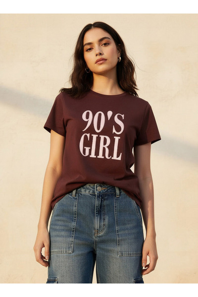FAV T-shirt with Abstract Foil Print