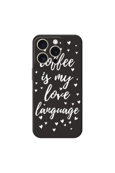 Other Apple Iphone 16 Pro Max Coffe is my love language Black Colored Silicon...