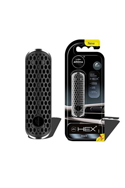AMIO Odorizant auto grila ventilatie AROMA FANCY SHAPES POLYMER HEX Black