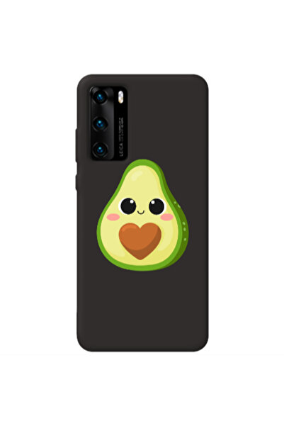 Other Huawei P40 Baby avocado Black Colored Silicone TPU Θήκη