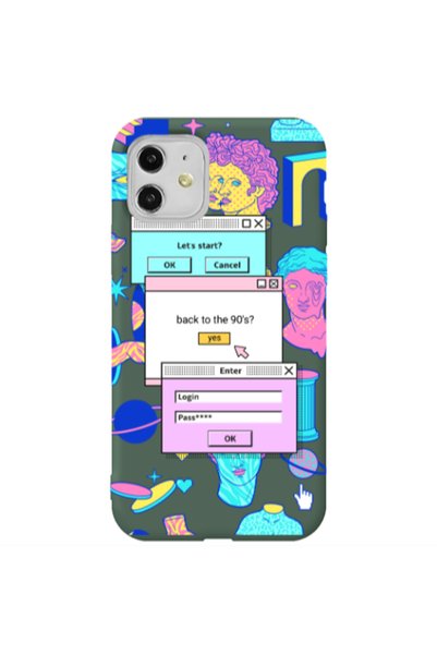 Other Apple iPhone 11 Enter Login Dark Green Colored Silicone TPU Θήκη