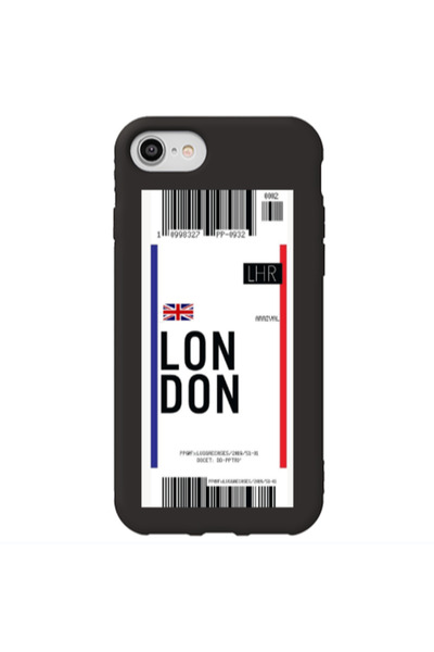 Other Apple iPhone SE 2020 London Arrival Black Colored Silicone TPU Θήκη