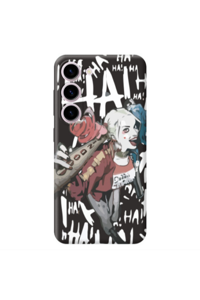 Other Samsung S23 Plus Ha Ha Ha Black Colored Silicone TPU Θήκη