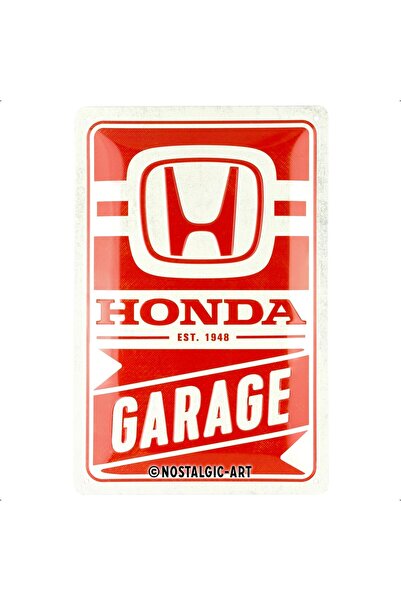 Nostalgic Art Foaie de hârtie retro Nostalgic-Art, 20 x 30 cm, garaj Honda, i...