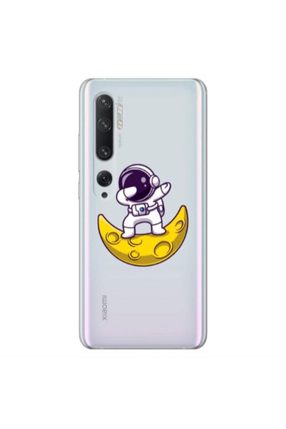 Other Xiaomi Mi Note 10 Astronaut on the moon Transparent Silicone TPU Θήκη