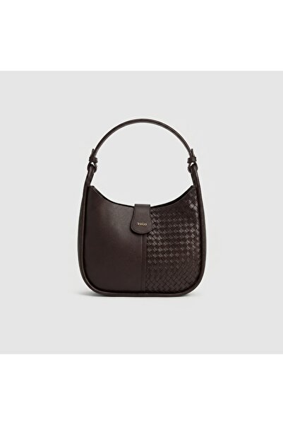TOGO Women's Casual Knitted Leather Shoulder Bag [930301]