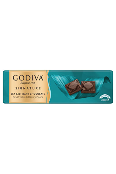 Godiva Big Tablet Çikolata 280 G Bitter&Deniz Tuzlu (2'li Paket)