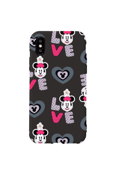 Other Apple iPhone Xs Minnie Black Colored Silicone TPU Θήκη
