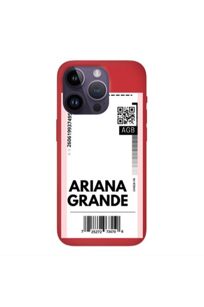 Other Apple iPhone 14 Pro Max Ariana Grande AGB Red Colored Silicone TPU Θήκη