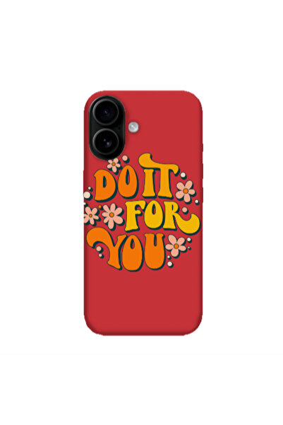 Other Apple Iphone 16 plus Do it For You Red Colored Silicone TPU Θήκη