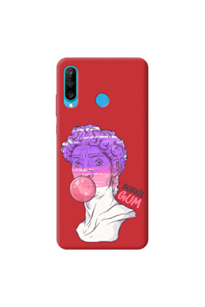 Other Huawei P30 Lite Pin Bubble Red Colored Silicone TPU Θήκη