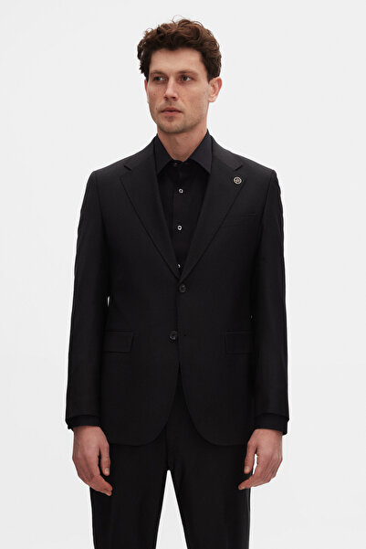 Damat Regular Fit Siyah Düz Takim Elbise