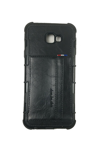 OEM Προστατευτική θήκη συμβατή με Samsung J4 Plus, σιλικόνης με απομίμηση δέρ...