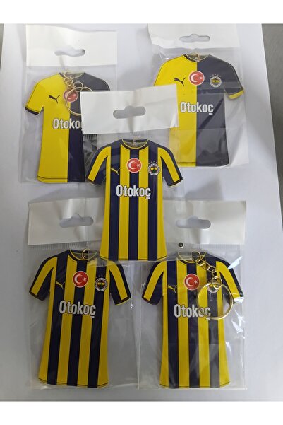 Genel Markalar Taraftar Araba Süsü & Anahtarlık 5'Li Set