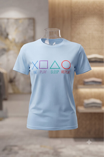 KOZİA OUTDOORS Men'S/Women's Unisex Play Game Printed Oversized Crew Neck Com...