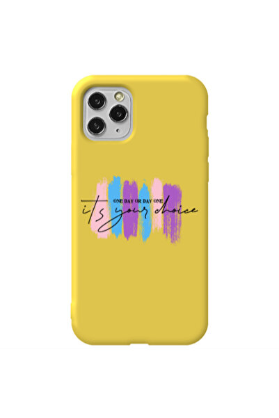 Other Apple iPhone 11 Pro One Day Or Day One Yellow Colored Silicone TPU Θήκη