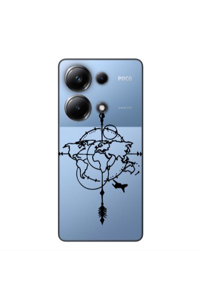 Other Xiaomi Poco M6 Pro 4G Old Map Transparent Silicone TPU Θήκη