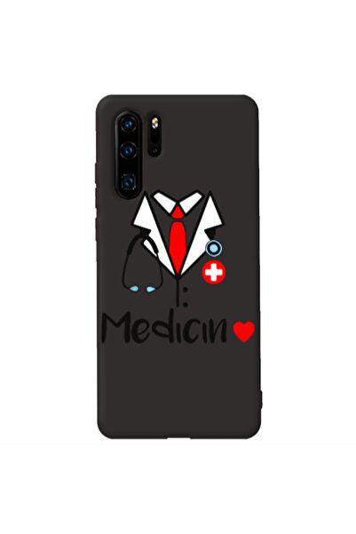 Other Huawei P30 Pro Medicin Black Colored Silicone TPU Θήκη