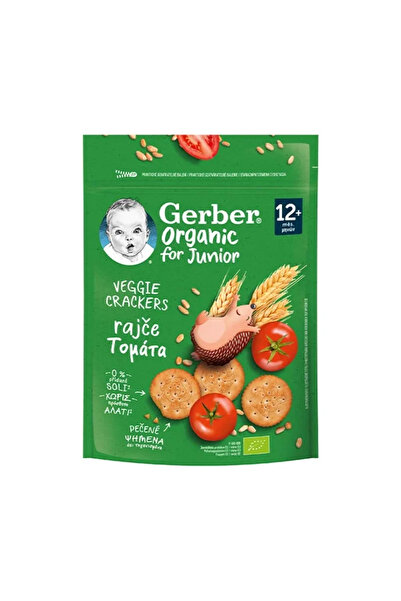 GERBER | Veggie Crackers Κρακεράκια Δημητριακών Με Τομάτα για 12+ μηνών | 100gr