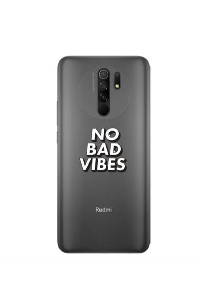 Other Xiaomi Redmi 9 No bad vibes Transparent Silicone TPU Θήκη