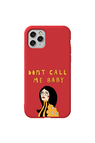 Other Apple iPhone 11 Pro Call me baby Red Colored Silicone TPU Θήκη