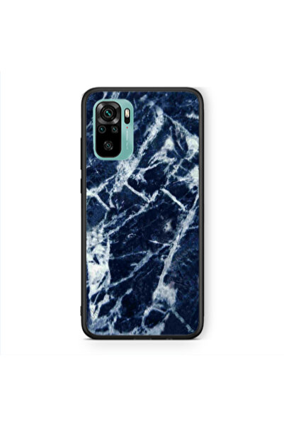 Other Xiaomi Redmi Note 10 4G Marble Cracked Purple Black Glossy Θήκη