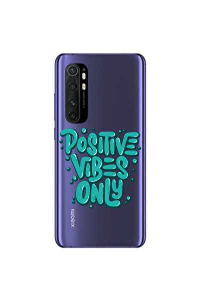 Other Xiaomi Mi Note 10 Lite Positive Vibes Only Transparent Silicone TPU Θήκη