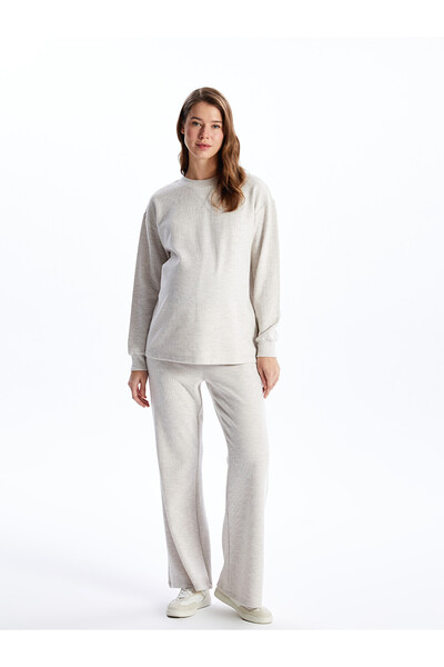 LC Waikiki Nevavm Flat Maternity Sweatpants with Elastic Waistband