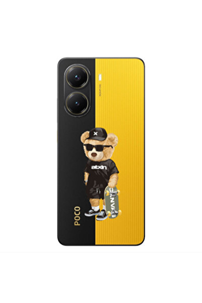 Other Xiaomi Poco X7 Pro Bear with glasses Transparent Silicone TPU Θήκη