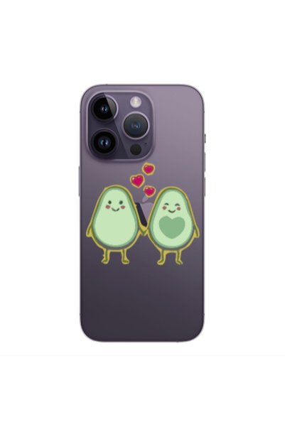 Other Apple iPhone 14 Pro Avocados Transparent Silicone TPU Θήκη