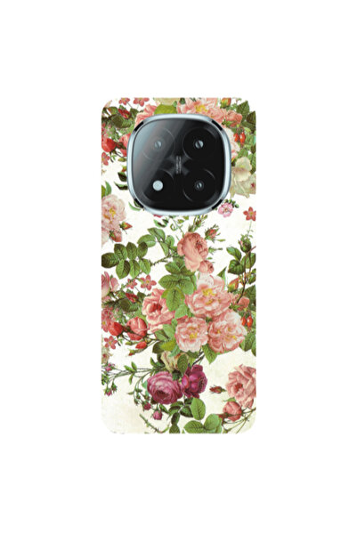 Other Xiaomi Redmi Note 14 Pro + 5g Pink roses 2 Transparent Silicone TPU Θήκη