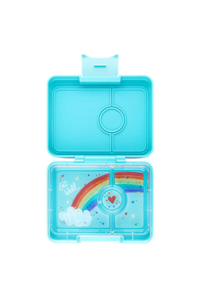 YumBox Σνακ 3 τμημάτων - Μαϊάμι Ακουα / Δίσκος Ουράνιο Τόξο