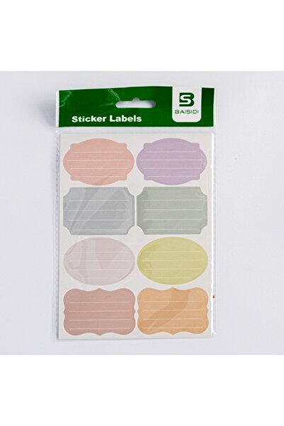 MC Micostore Etichete scolare BSD-721, 8/coala, simple, diverse culori pastel...