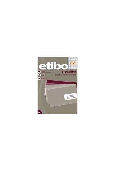 MC Micostore Etichete autocolante Etibox 119771, 44/A4, 48.5x25mm, permanente...