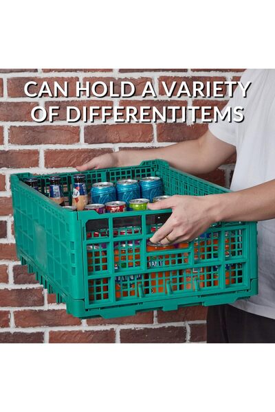 Garvee Foldable Storage Box 52L – Sturdy plastic, stackable, reinforced walls...