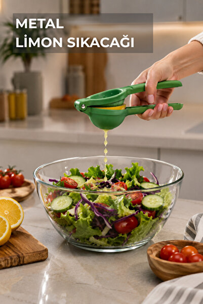 Nandy Home Metal Limon Sıkacağı - Ergonomik Narenciye Sıkacağı - Portakal Man...