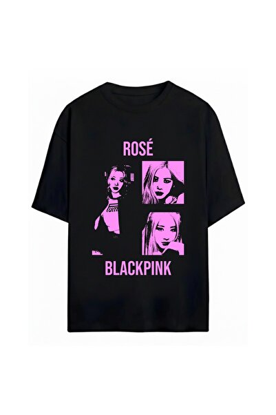 SVART WEAR Rose Blackpink Unisex Oversized 100% Cotton Pack T-Shirt