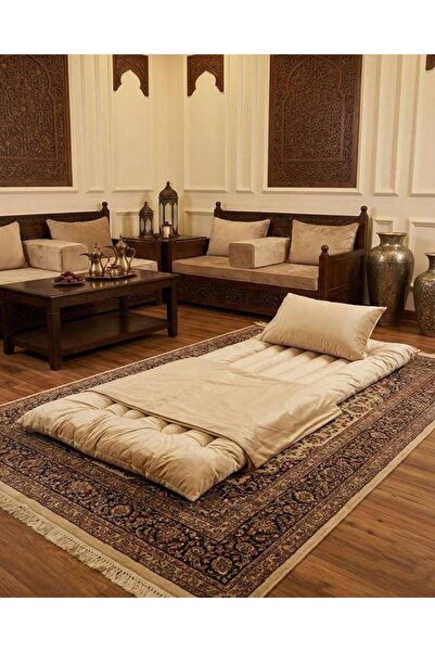 Alhabib bedding 3-Piece Guest and Travel Mat Set Beige