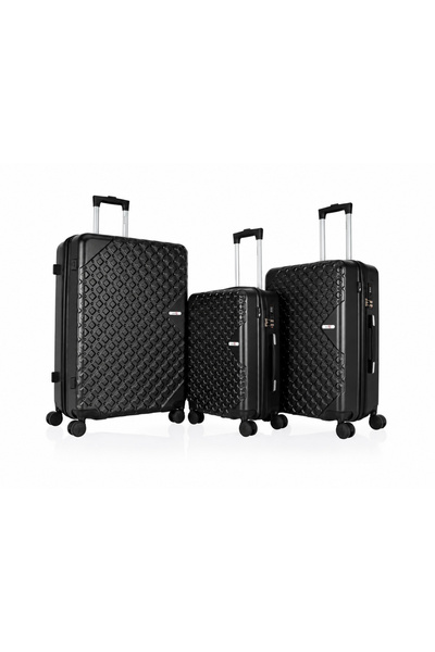 Assoda 3 Piece Suitcase Set with Anti-Crack Trolley Luggage with Double Wheel...