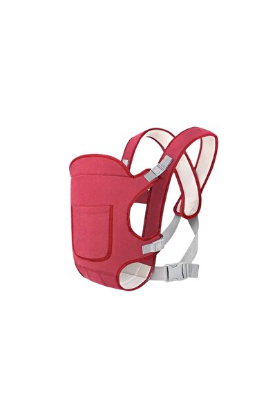 NEXTLY Marsupiu ergonomic reglabil roșu, bretele căptușite, buzunar, 10 kg