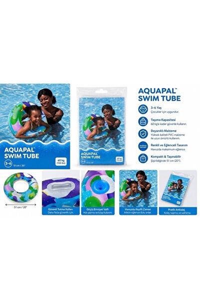 Ceylan Yolu Awm Aquapal 51 cm Çocuk Deniz Simidi (3–6 Yaş)