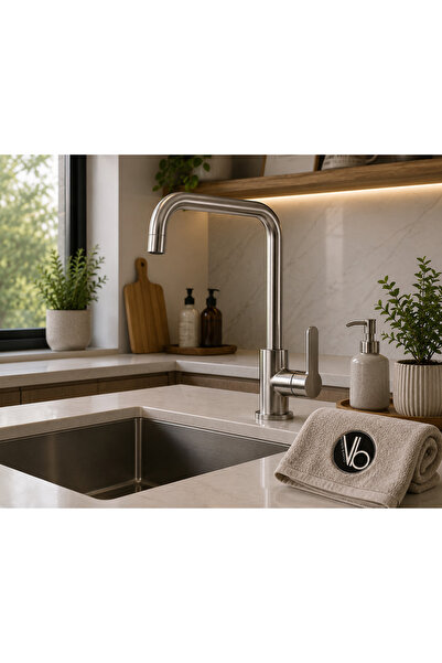 vb vitrinbanyo Kitchen Faucet Inox Color Sink Faucet Kitchen Faucet Sink Faucet