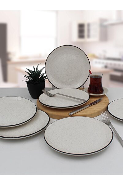 Arna Porselen Luna 20 Cm Seramik Pasta Tabağı 6 Adet