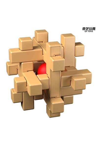 QY TOYS Puzzle Kong Ming Lock, Minge în cușcă