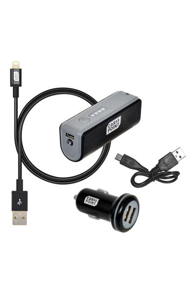 Carpoint Set incarcare telefon Deluxe , incarcator bricheta cu 2 iesiri USB, ...