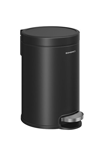 SONGMICS Coș cu pedală, 6 L, 26x21x28 cm, capac cu închidere lentă, găleată d...