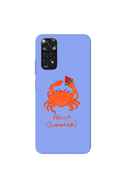 Other Xiaomi Redmi Note 11 4G Hello Summer! Light Purple Colored Silicone TPU...