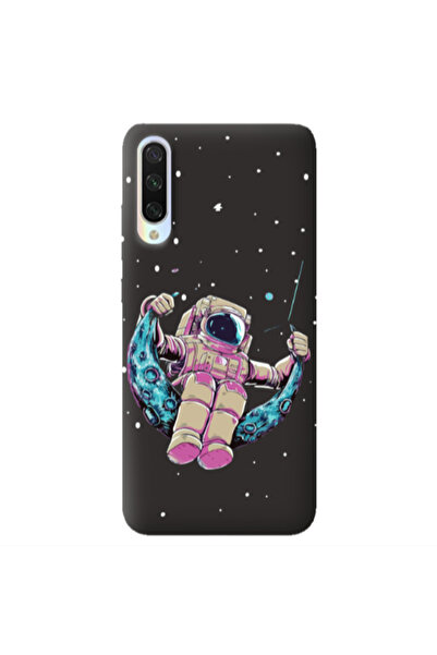 Other Xiaomi Mi 9 Lite Astronaut swinging on the moon Black Colored Silicone ...